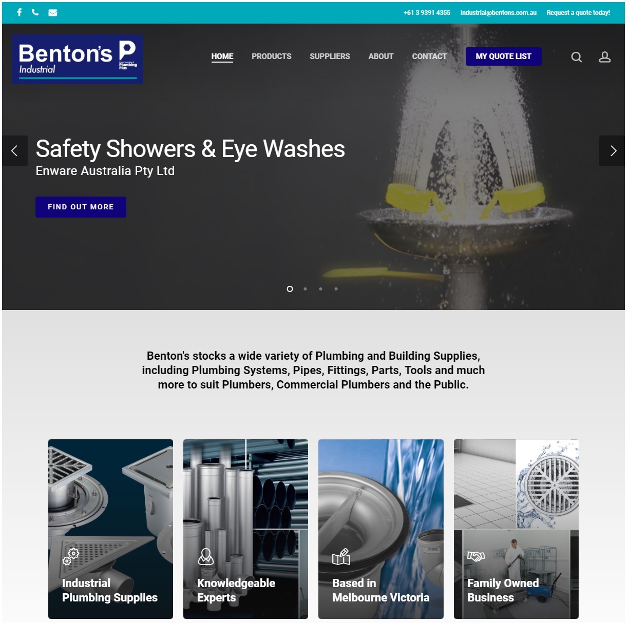 Benton's Industrial Web Site Example